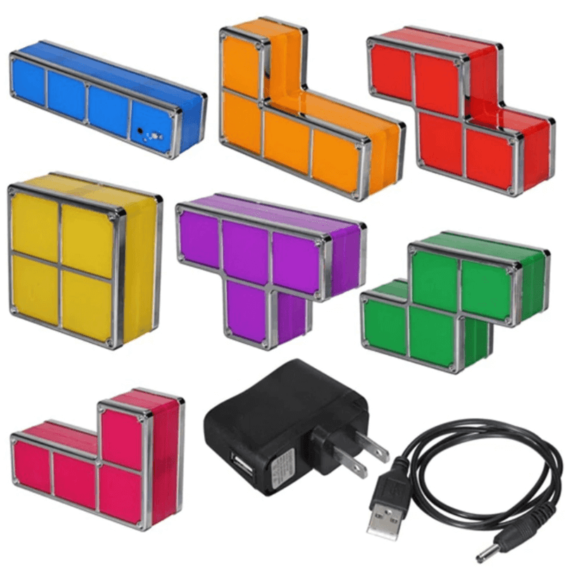 Buntes Stapelbares Tetris-Nachtlicht-Bella Webshop