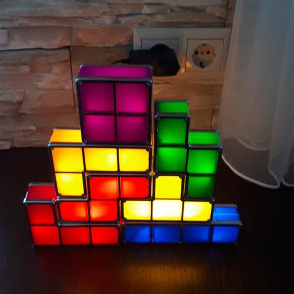 Buntes Stapelbares Tetris-Nachtlicht-Bella Webshop