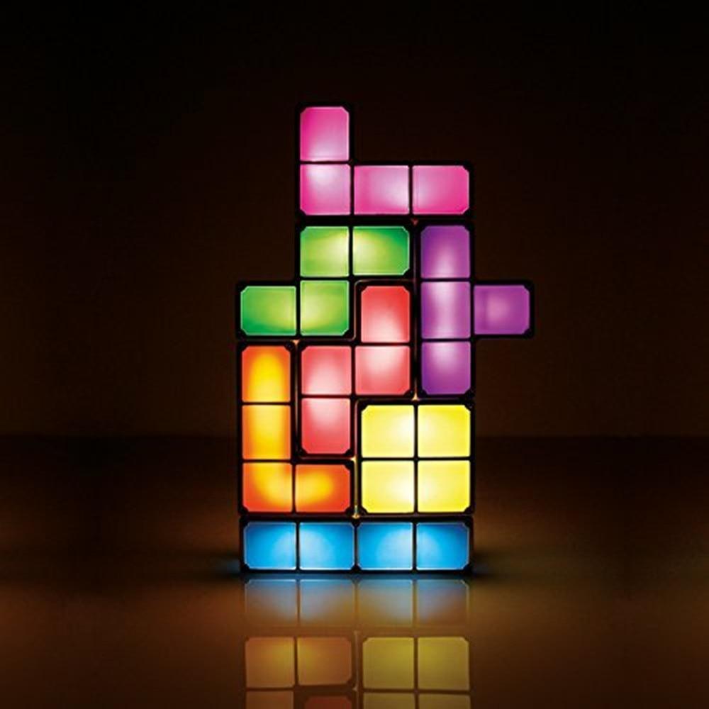 Buntes Stapelbares Tetris-Nachtlicht-Bella Webshop