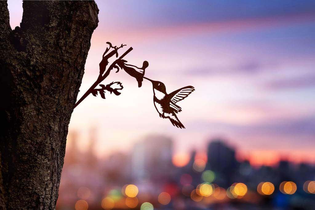 Metall Kolibri Kunst Hof-Bella Webshop