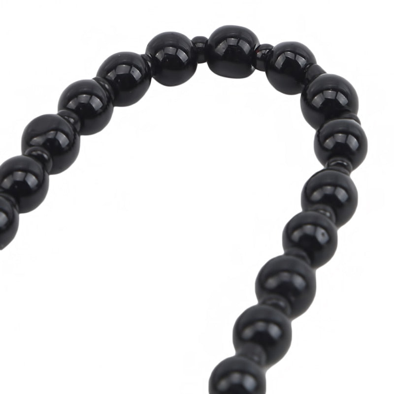 Obsidian Yin Yang Halskette-Bella Webshop