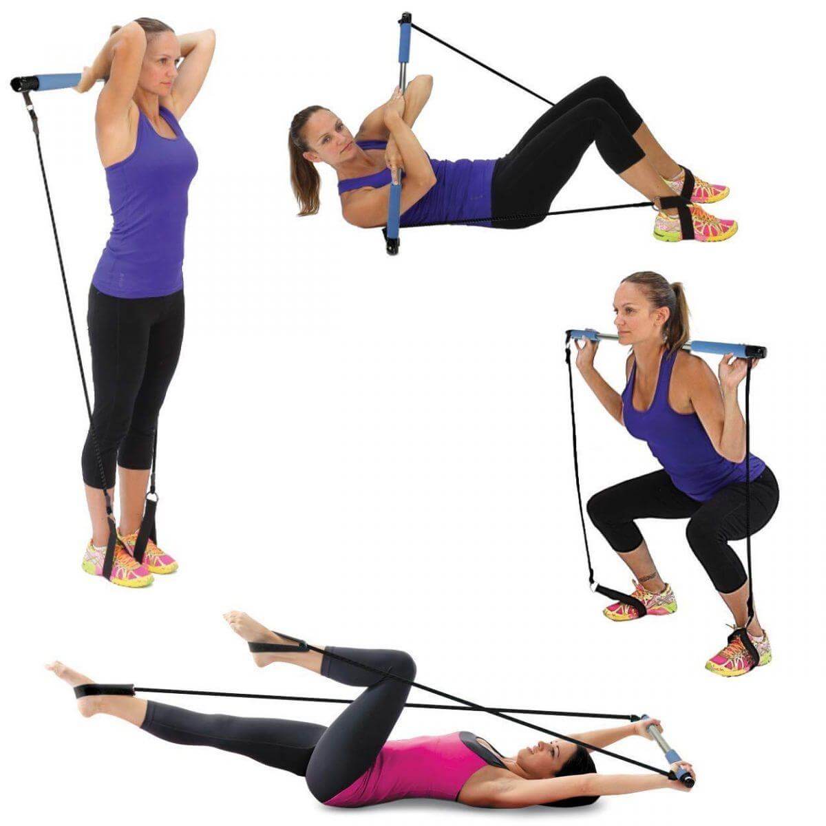 Tragbare Pilates-Stange | Ein Stock Für Das Ganzkörpertraining-Bella Webshop