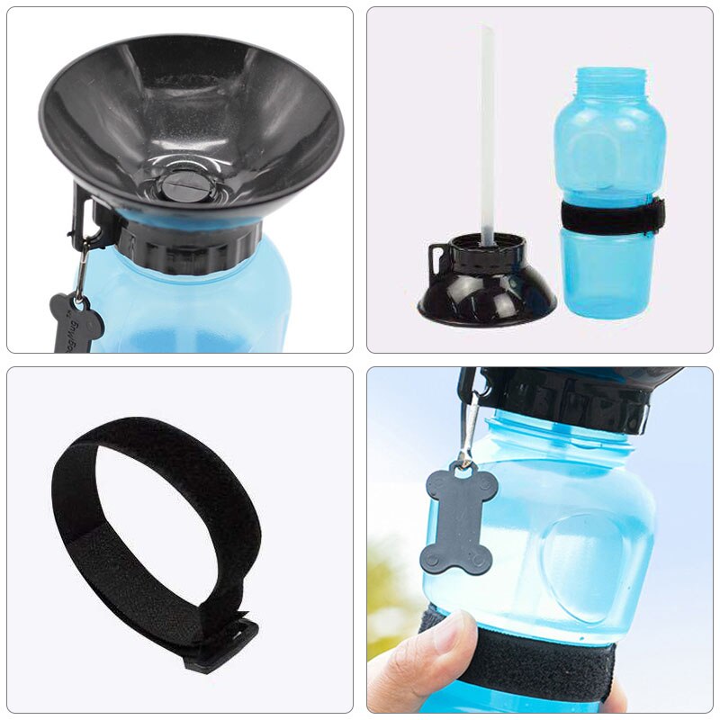 Tragbare Squeeze-Hundewasserflasche-Bella Webshop