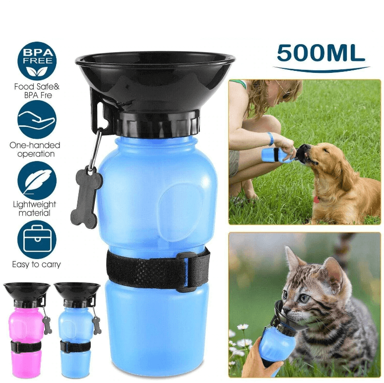 Tragbare Squeeze-Hundewasserflasche-Bella Webshop