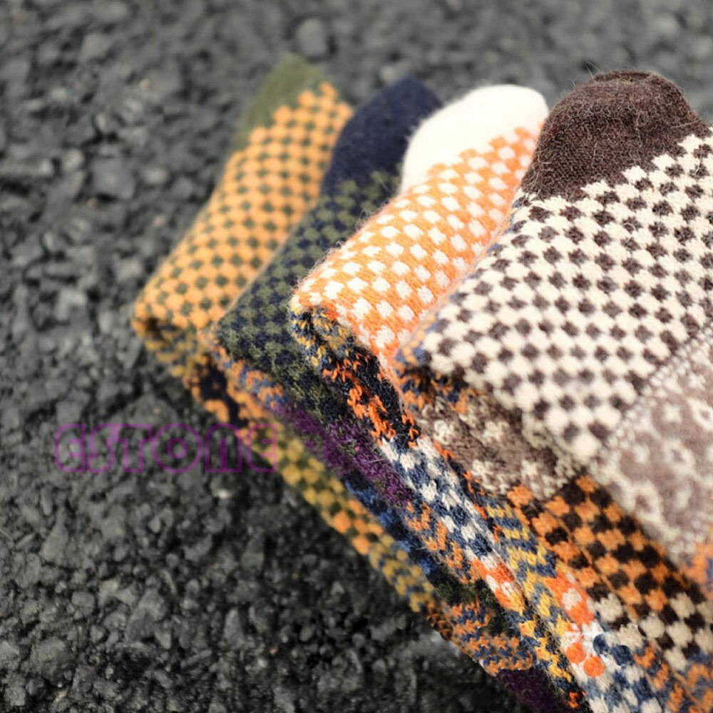4 Paar Vintage Warme Socken-Bella Webshop