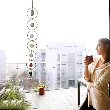 7 Chakra Edelstein Wanddekoration-Bella Webshop