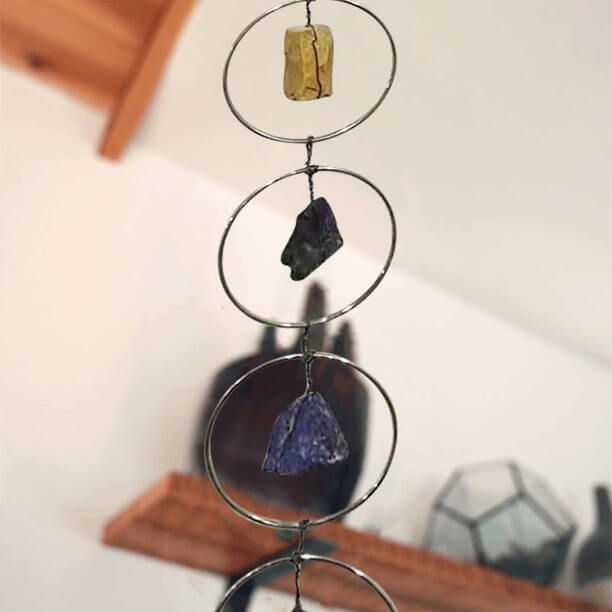 7 Chakra Edelstein Wanddekoration-Bella Webshop