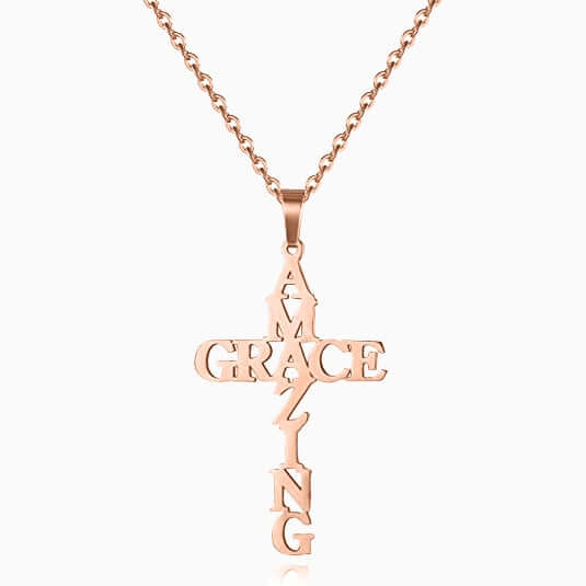 Amazing Grace Kreuz Halskette-Bella Webshop