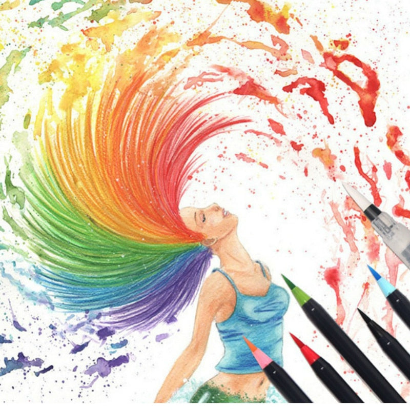 Aquarell-Pinselstifte (20-Teiliges Set)-Bella Webshop