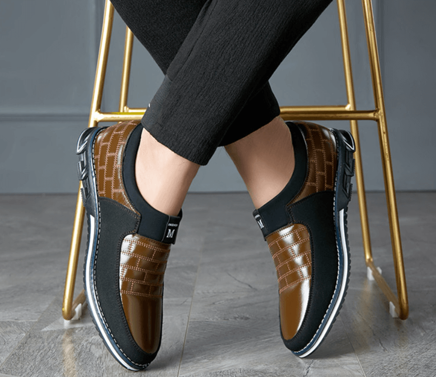 Atmungsaktive Lederschuhe Für Männer-Bella Webshop