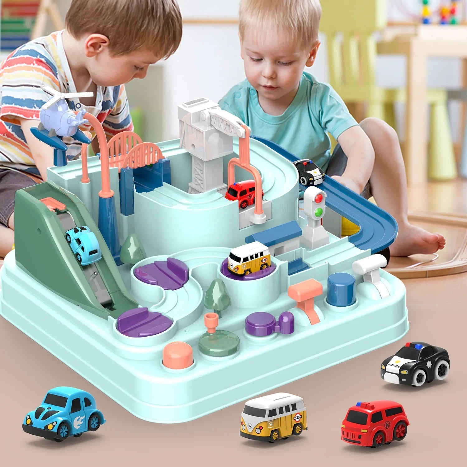 Auto Abenteuer Rennstrecke Spielzeug-Bella Webshop