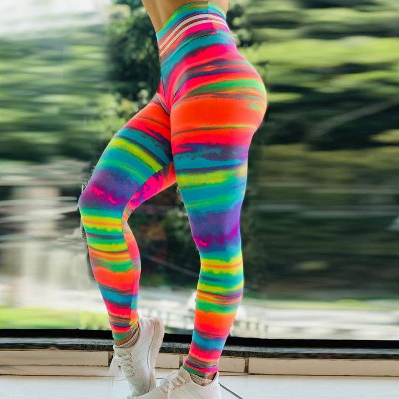 Bedruckte Leggings Mit Hoher Taille-Bella Webshop