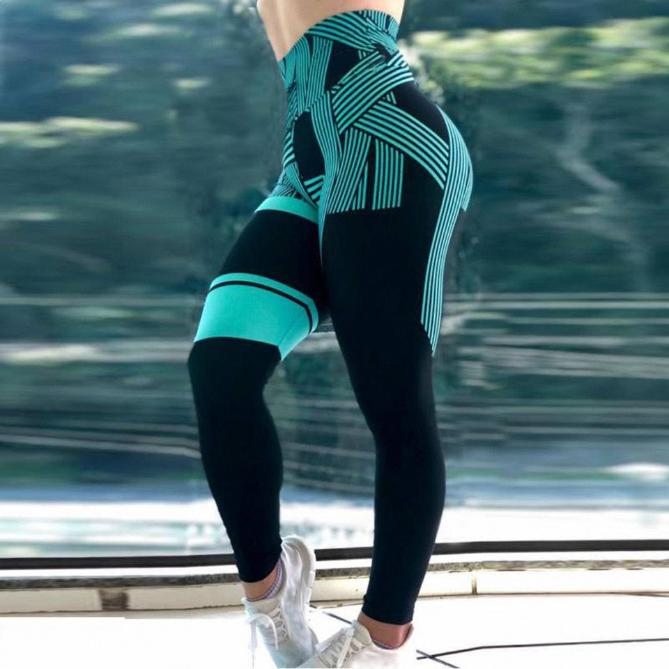 Bedruckte Leggings Mit Hoher Taille-Bella Webshop
