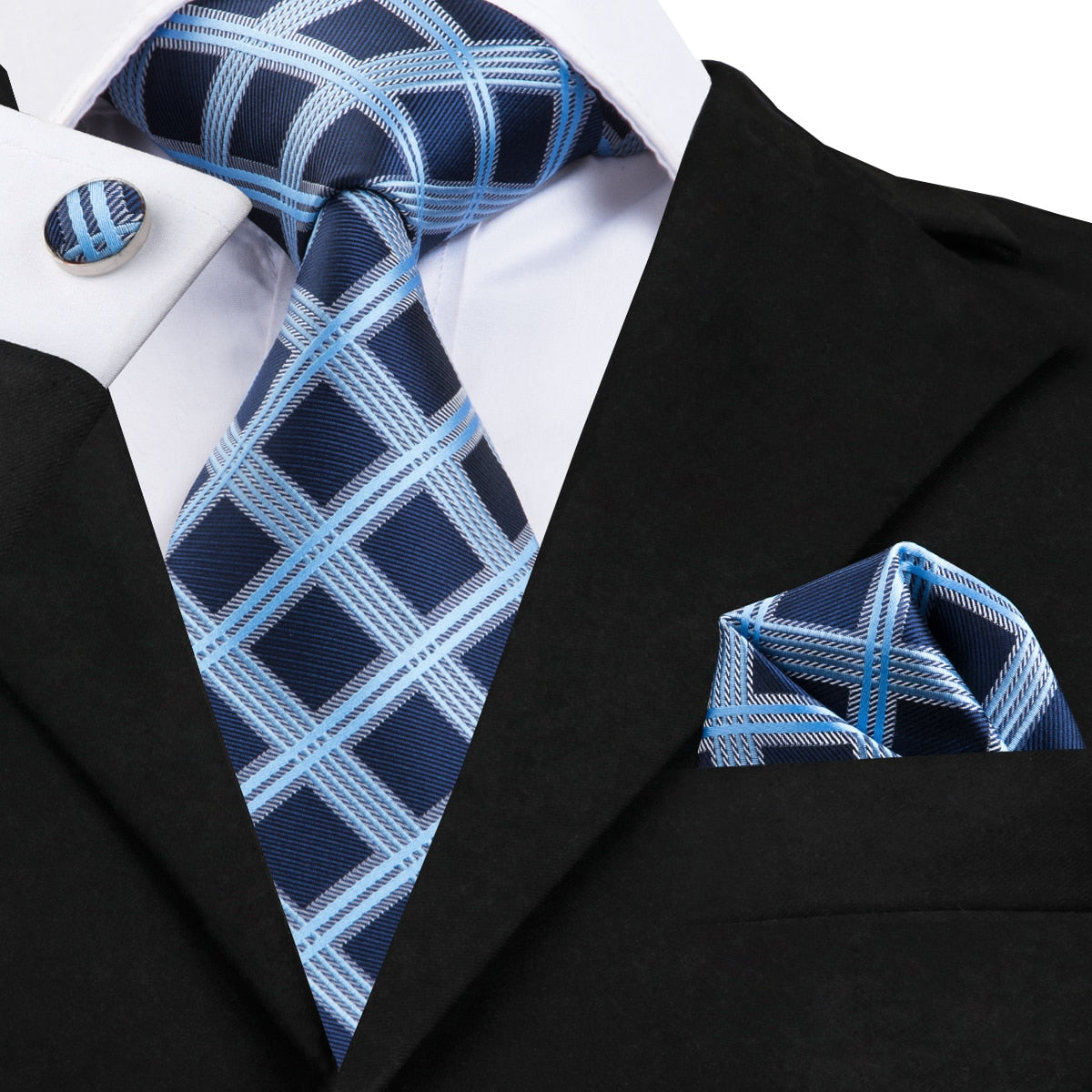 Blaue Krawatte Für Männer-Bella Webshop