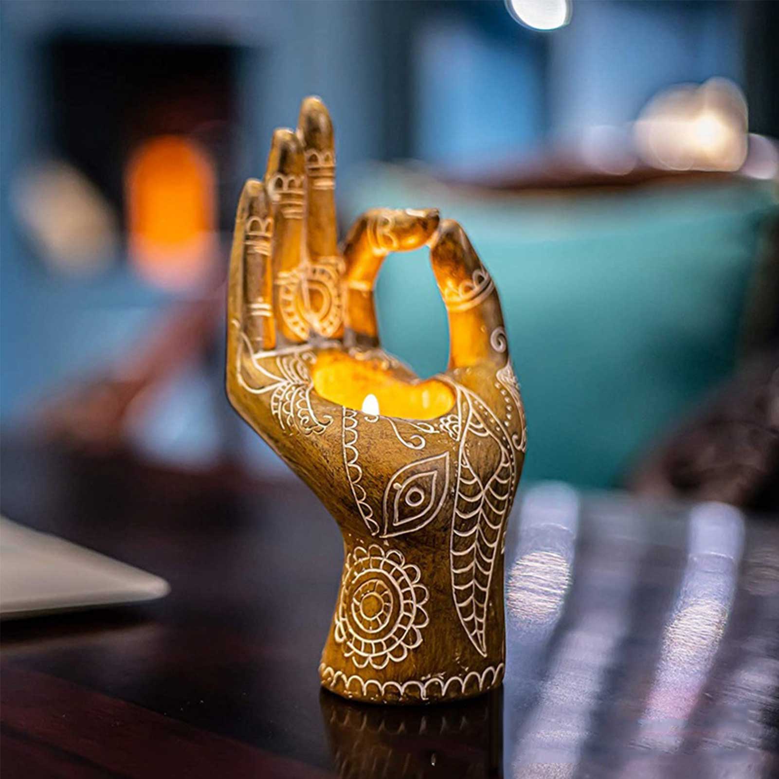 Buddha Hand Kerzenhalter-Bella Webshop