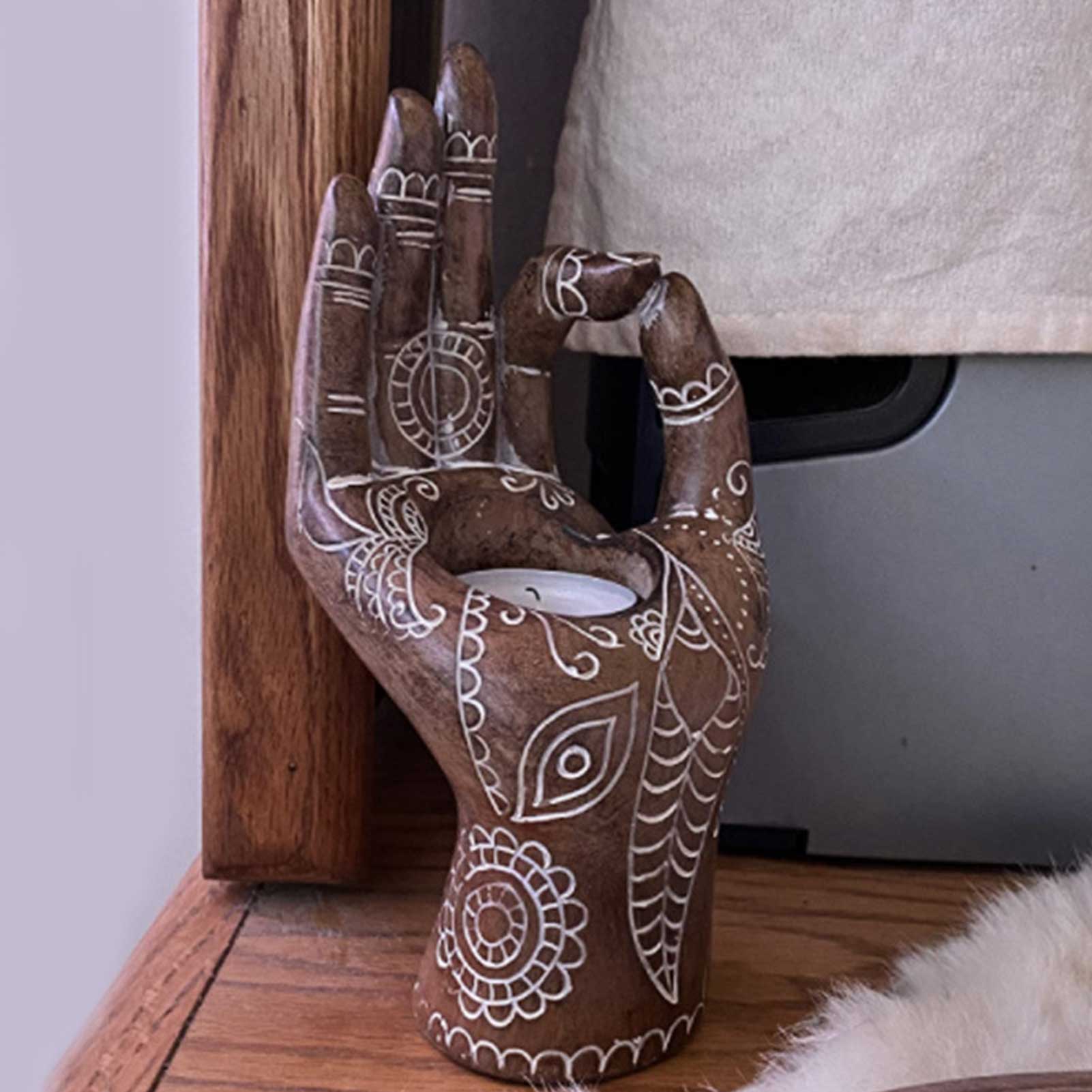 Buddha Hand Kerzenhalter-Bella Webshop