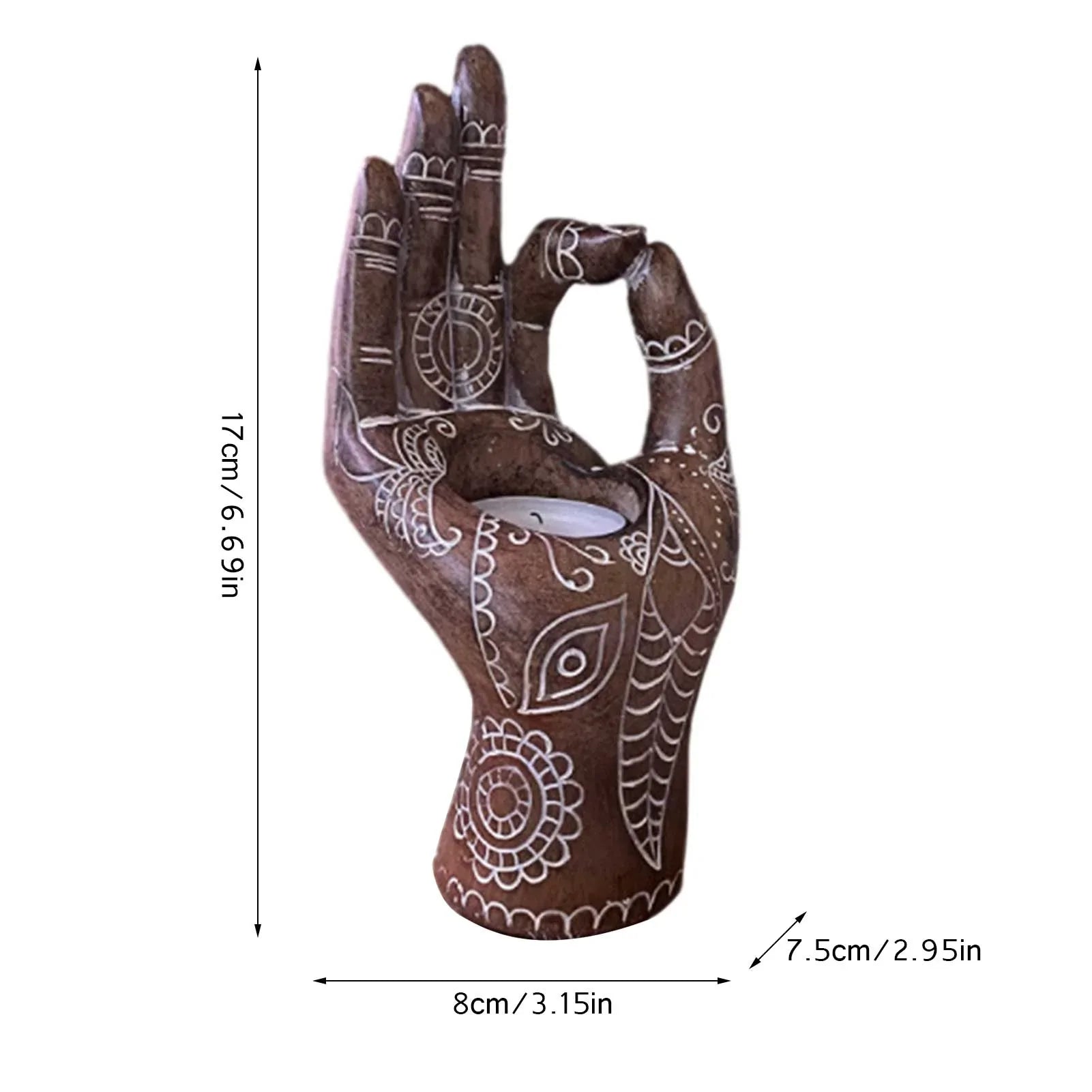 Buddha Hand Kerzenhalter-Bella Webshop