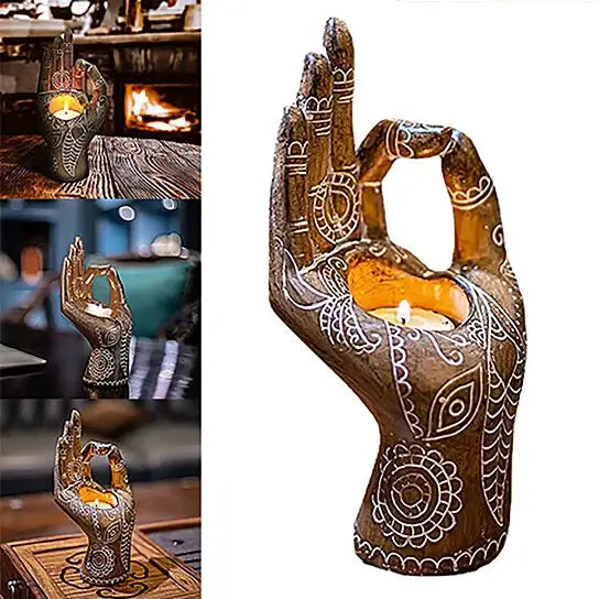 Buddha Hand Kerzenhalter-Bella Webshop