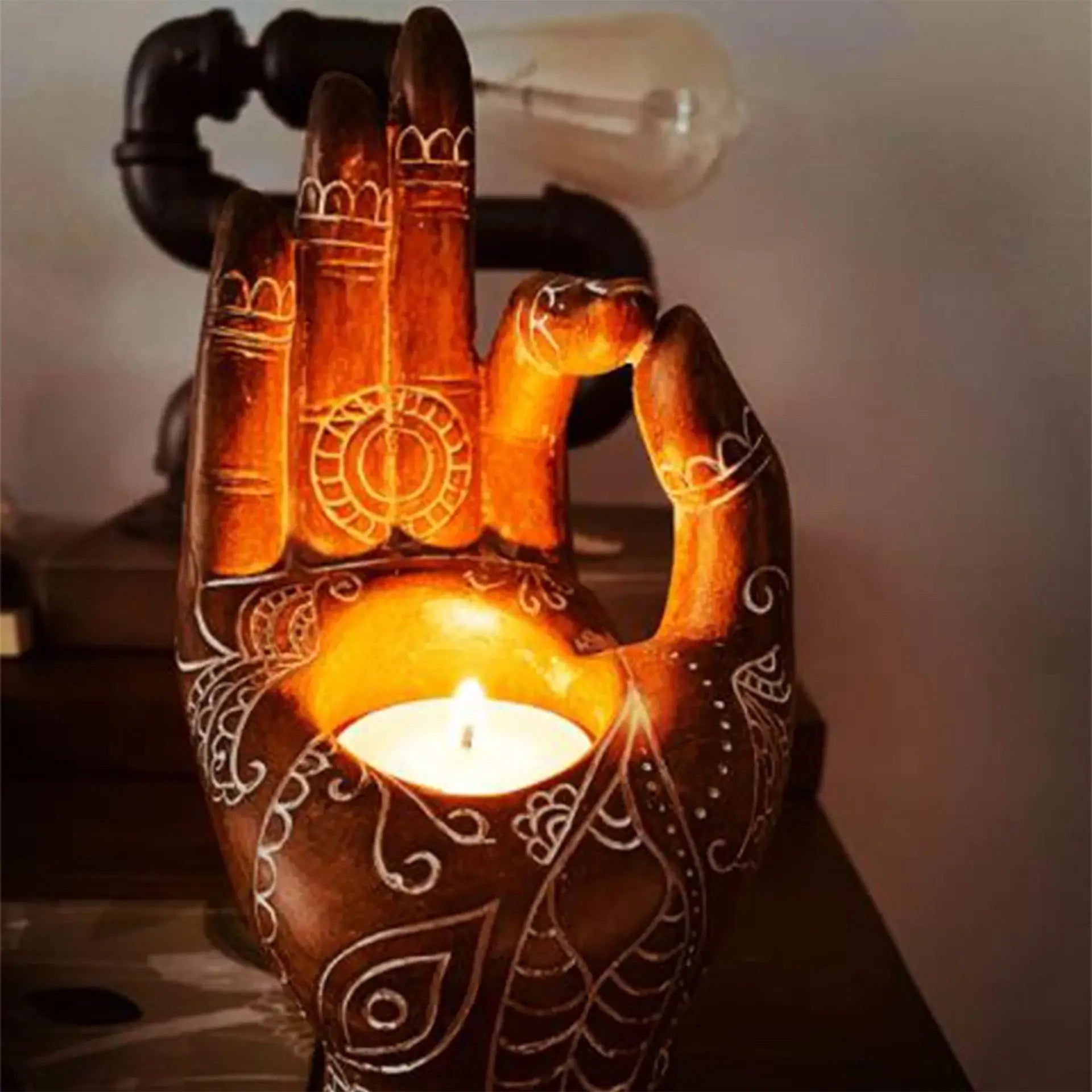 Buddha Hand Kerzenhalter-Bella Webshop