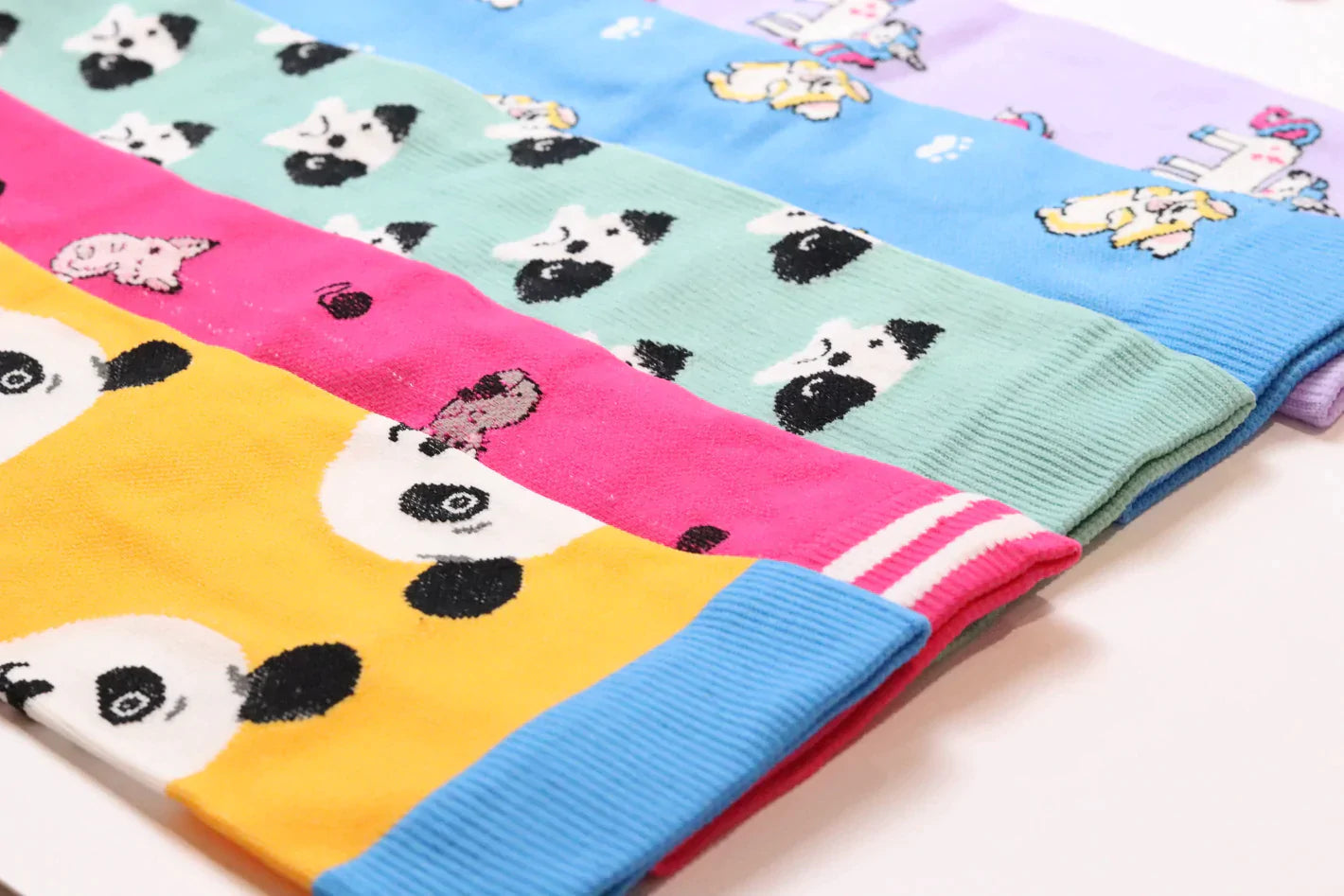 Bunte Lange Kompressionssocken (4 Paar)-Bella Webshop