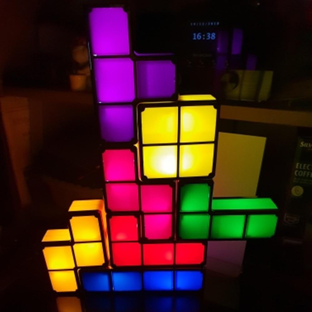 Buntes Stapelbares Tetris-Nachtlicht-Bella Webshop