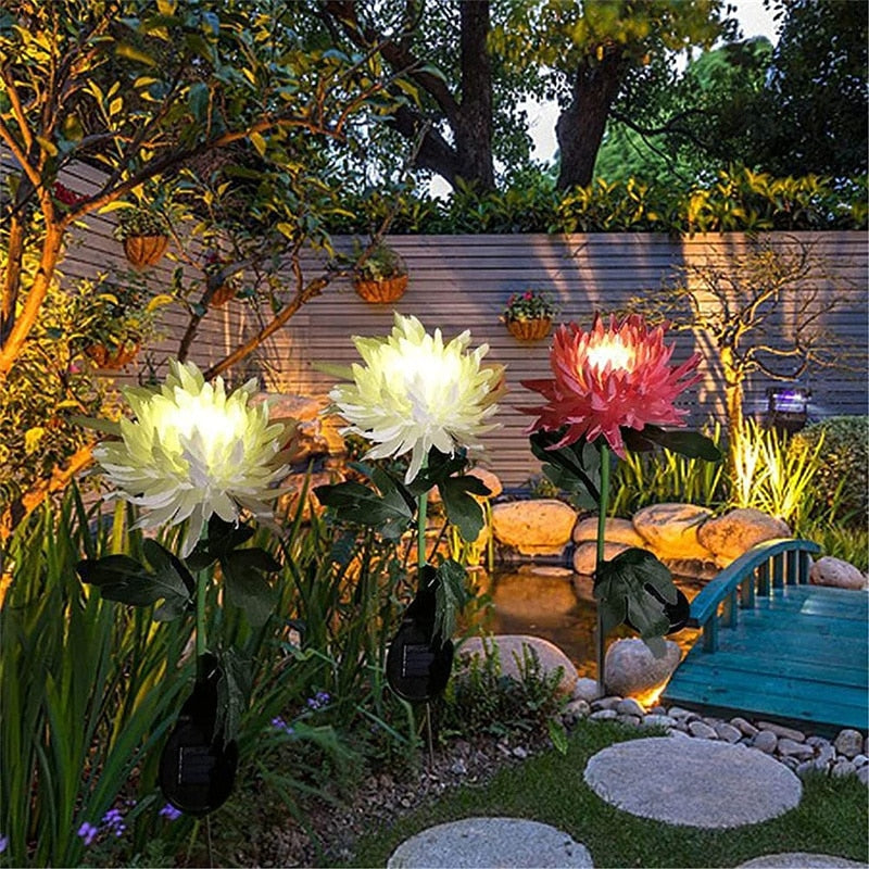 Chrysantheme Led-Solarleuchte-Bella Webshop