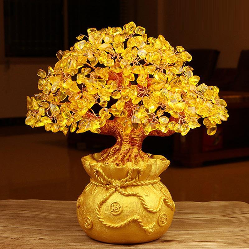 Citrin Geld Baum Edelstein Ornament-Bella Webshop