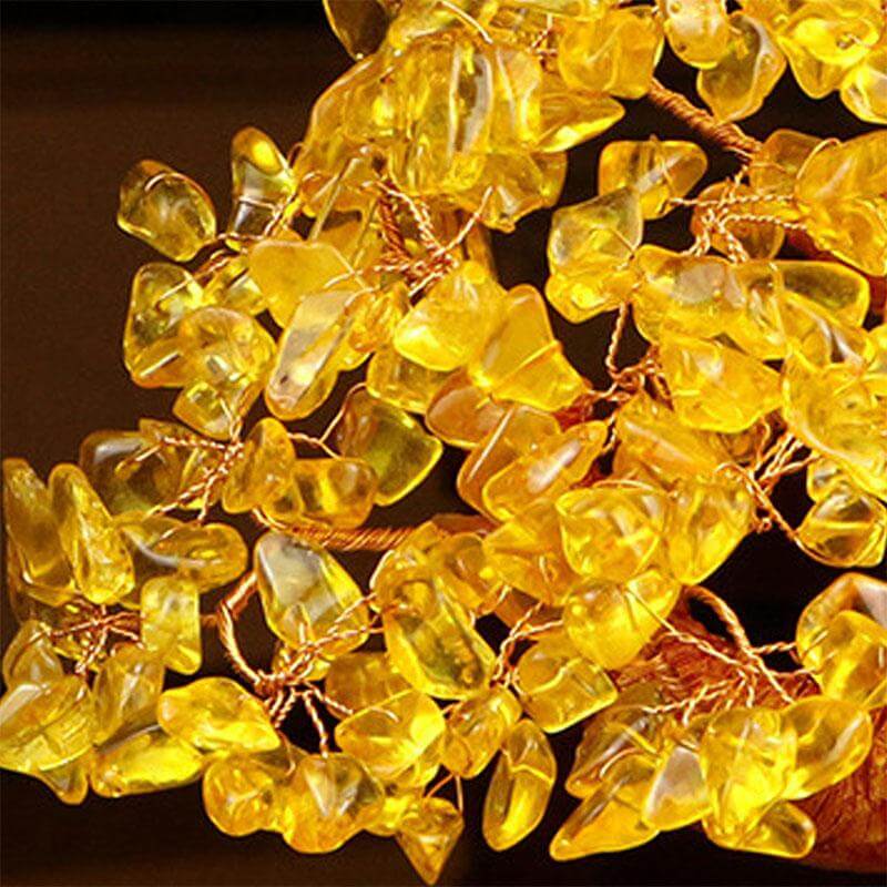 Citrin Geld Baum Edelstein Ornament-Bella Webshop
