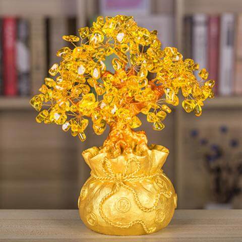 Citrin Geld Baum Edelstein Ornament-Bella Webshop