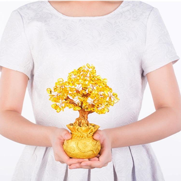 Citrin Geld Baum Edelstein Ornament-Bella Webshop