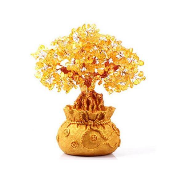 Citrin Geld Baum Edelstein Ornament-Bella Webshop