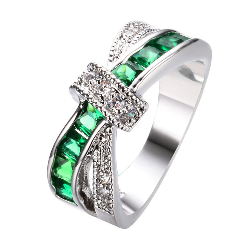 Criss Cross Kristall Ring-Bella Webshop