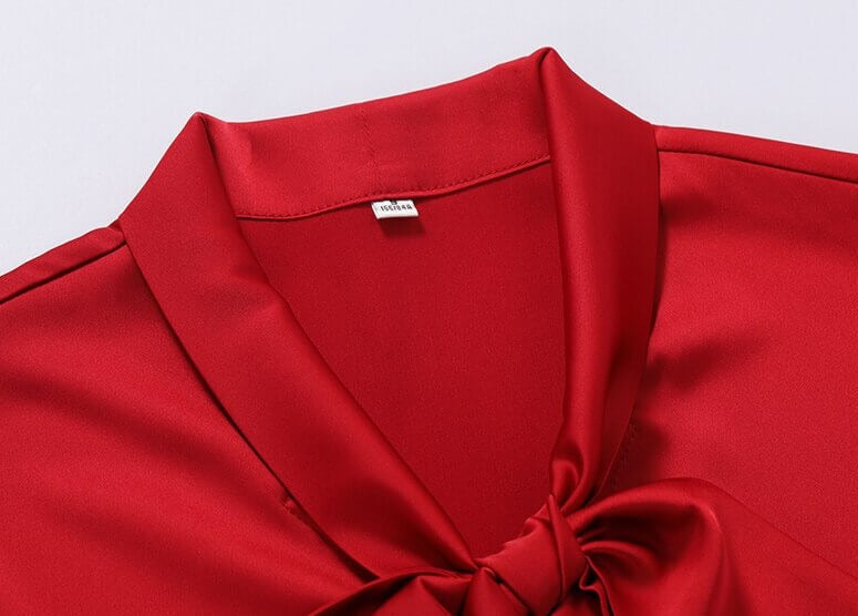 Damen Fancy Bluse Mit Fliege-Bella Webshop