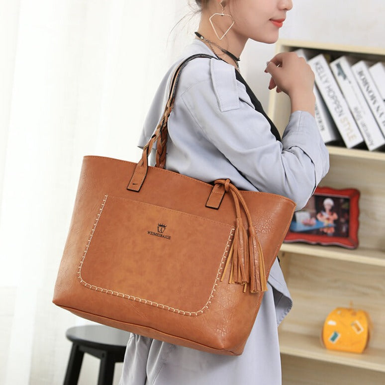 Damen Leder Umhängetasche-Bella Webshop
