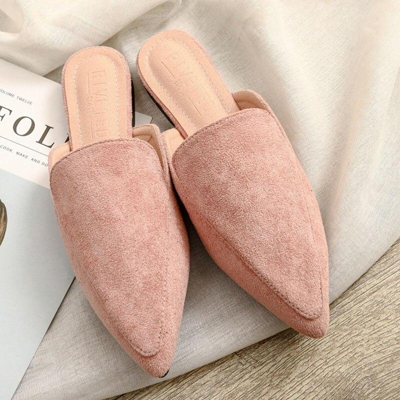 Damen Pantolette Aus Wildleder Mit Spitze-Bella Webshop