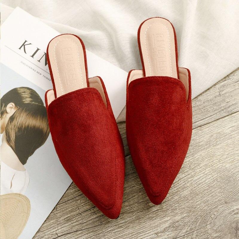 Damen Pantolette Aus Wildleder Mit Spitze-Bella Webshop