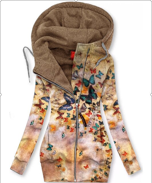 Damen Schmetterling Kunst Strickjacke Sweatshirt-Bella Webshop