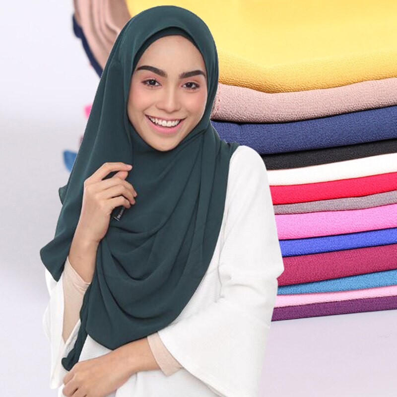 Doppelschleife Chiffon Hijab-Bella Webshop
