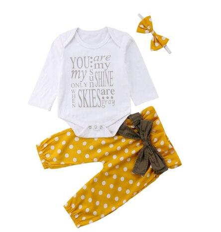 Du Bist Mein Sonnenschein Baby Strampler Set-Bella Webshop