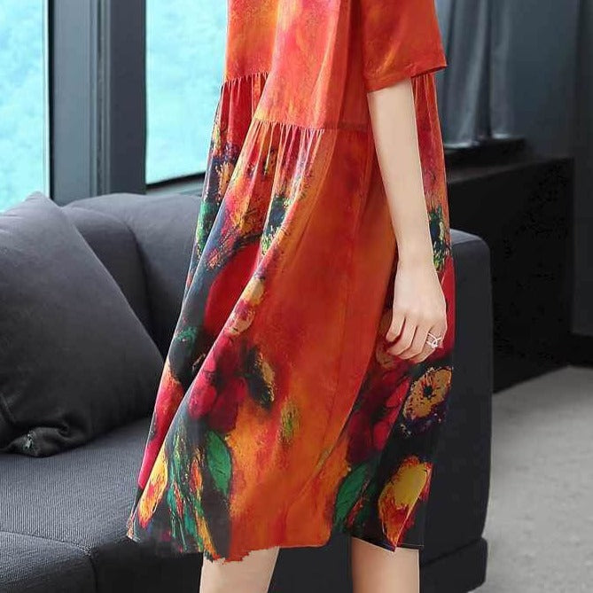 Echtes Kleid Aus Weicher Seide-Bella Webshop