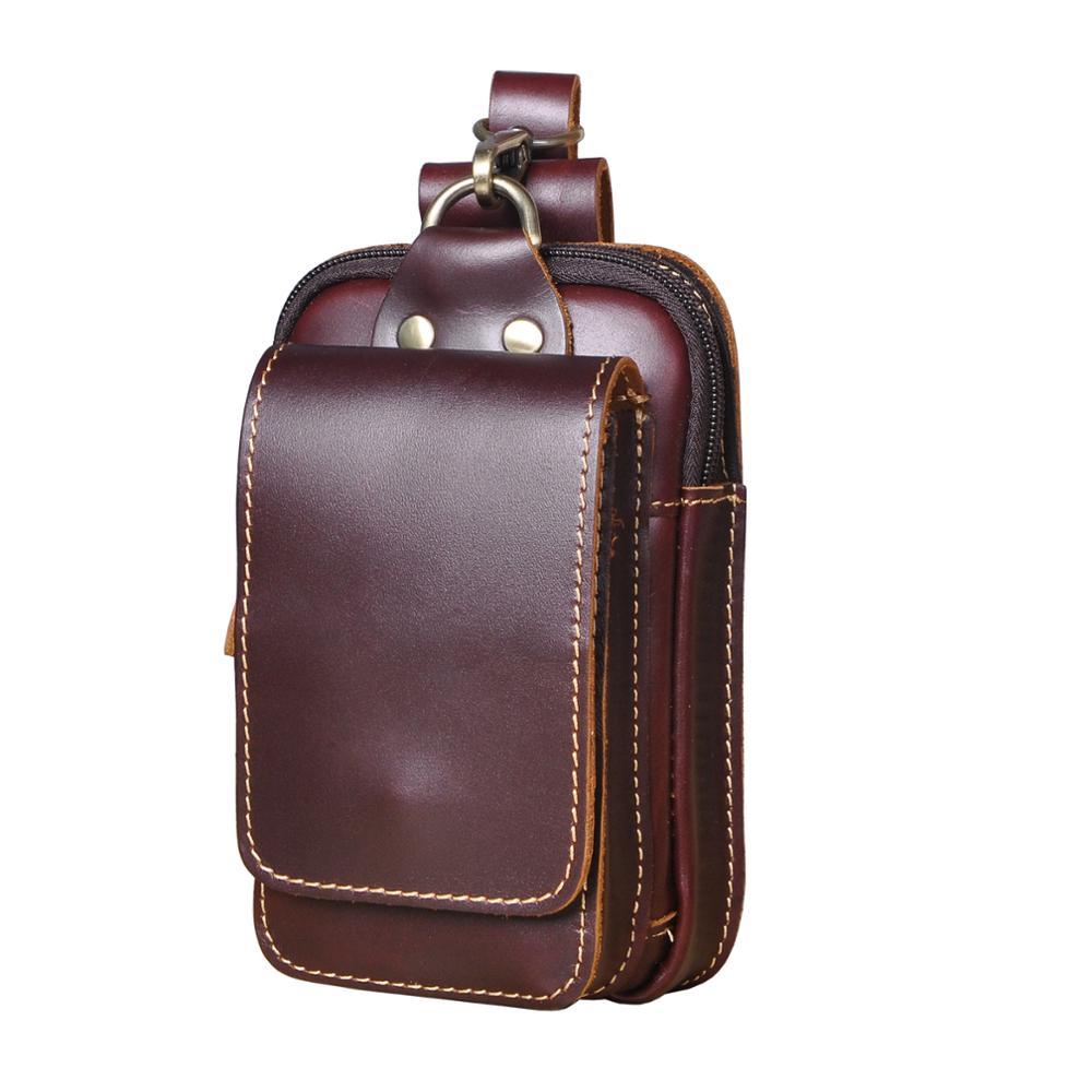 Echtes Leder Herren-Gürtelhaken-Tasche-Bella Webshop