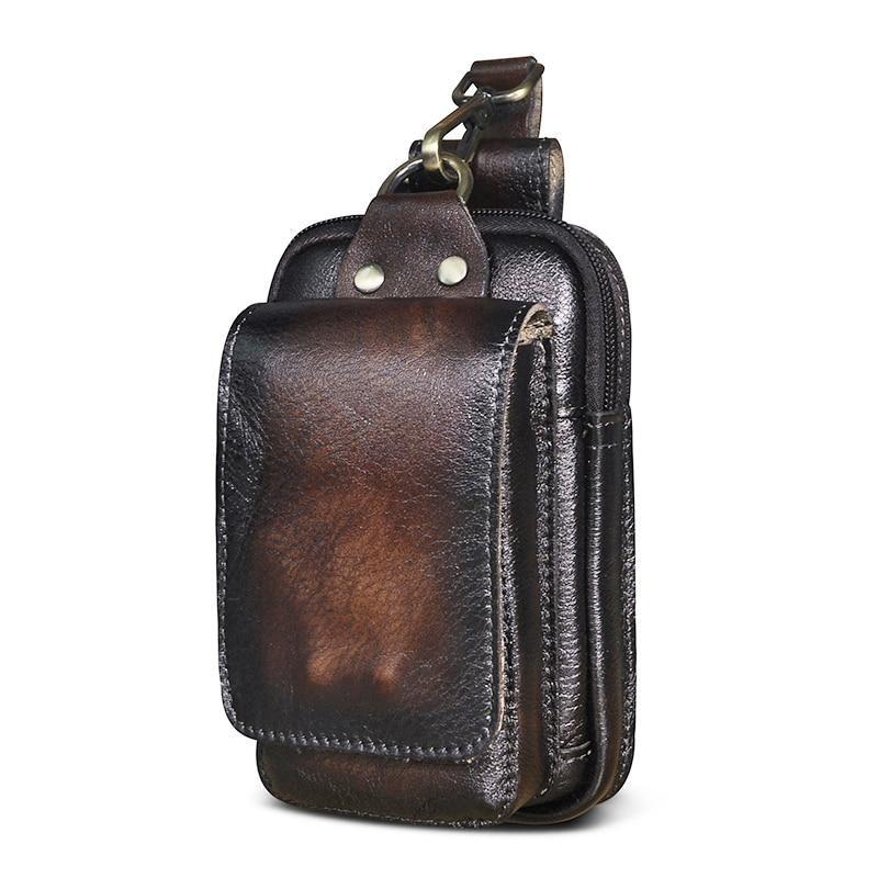 Echtes Leder Herren-Gürtelhaken-Tasche-Bella Webshop