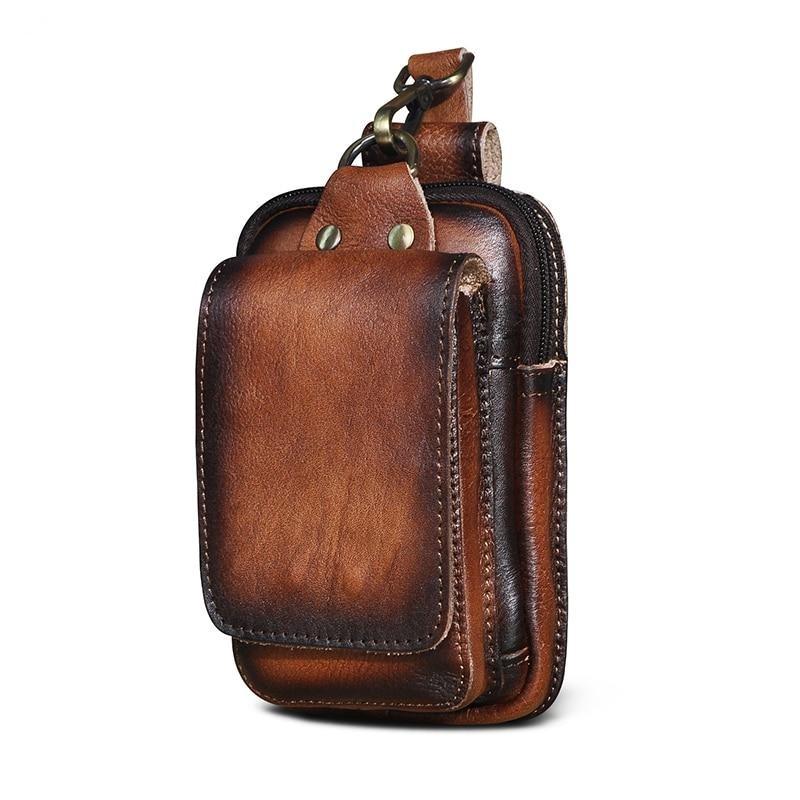 Echtes Leder Herren-Gürtelhaken-Tasche-Bella Webshop