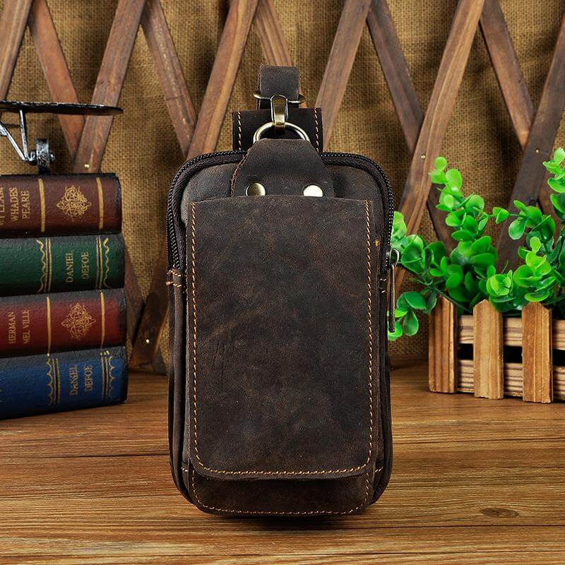 Echtes Leder Herren-Gürtelhaken-Tasche-Bella Webshop