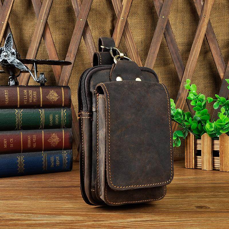 Echtes Leder Herren-Gürtelhaken-Tasche-Bella Webshop