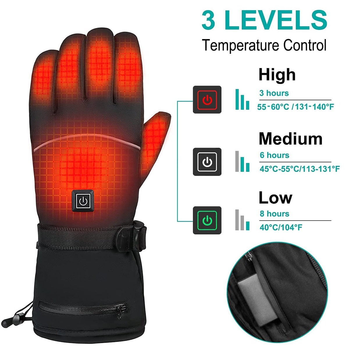 Elektrisch Beheizte Handschuhe-Bella Webshop