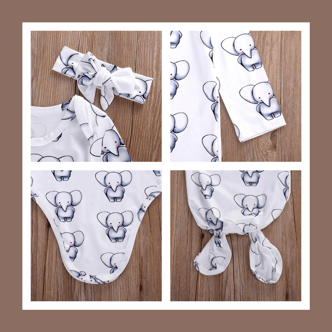 Elephant Print Babyschlafsack-Bella Webshop