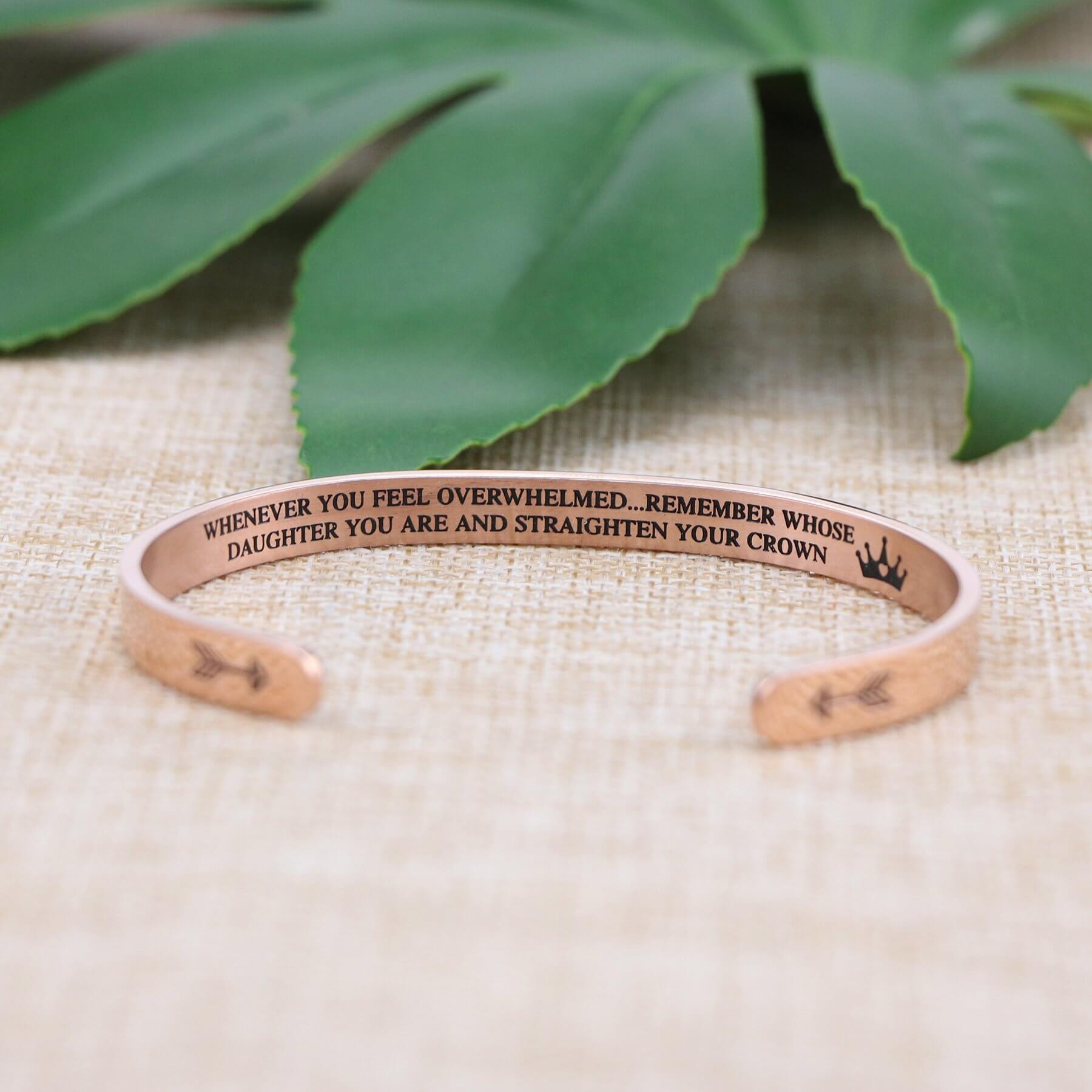 Erinnere Dich, Wessen Tochter Du Bist Und Richte Deine Krone | Armband-Bella Webshop