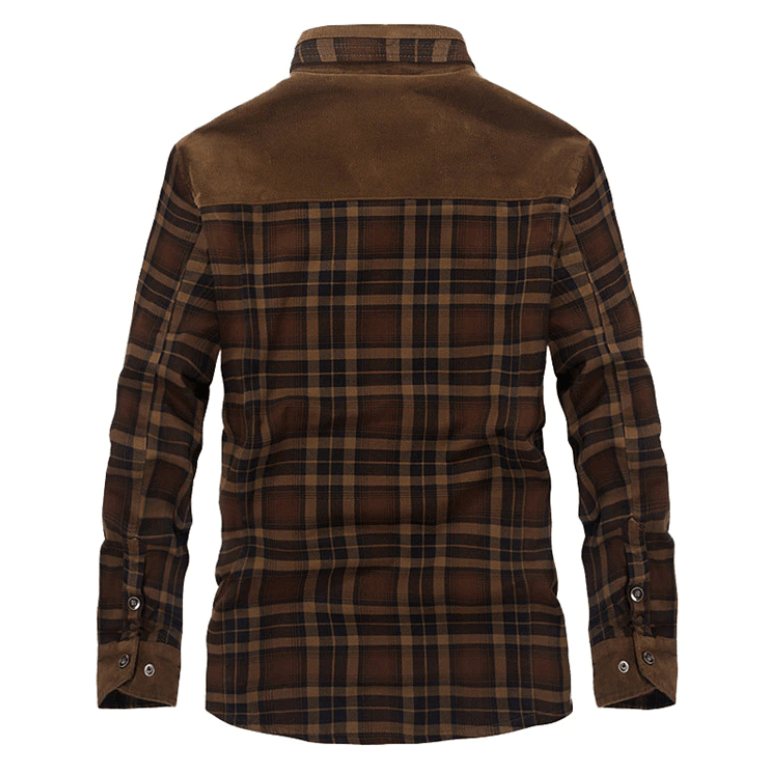Flanell-Karierte Winterjacke-Bella Webshop