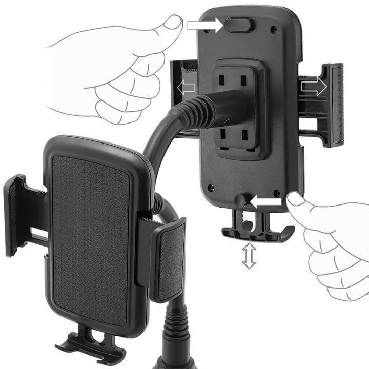 Flexibler Auto-Cup-Telefonhalter-Bella Webshop